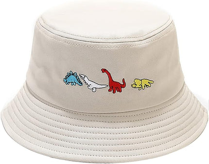 XYIYI Fashion Embroidery Bucket Hat Cotton Beach Fisherman Hats for Women Girls