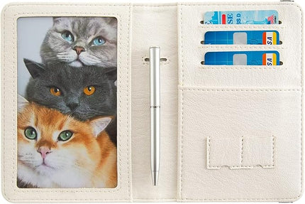 Passport Holder,Cute Passport Cover,Travel Wallet with Credit Card Slots Rfid passport Wallet Waterproof Documents Organizer Women Men (Dog)