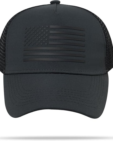 IIN American Flag Mesh Baseball Cap, Patriotic Trucker Hat for Men Women, Quick-Dry Breathable Design, Adjustable Snapback