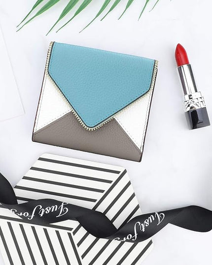 Lavemi Ultra Thin Small Compact Leather Womens Girls Wallets RFID Blocking Credit Card Holder for Women