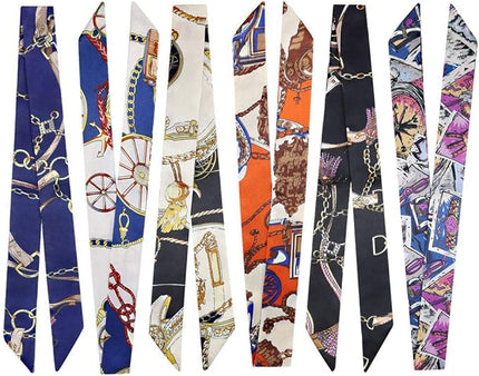 kcctoo 2/6/10Pack Scarf Bags for Women Handbag Scarfs Band Hair Neck Scarves Fashion Gifts