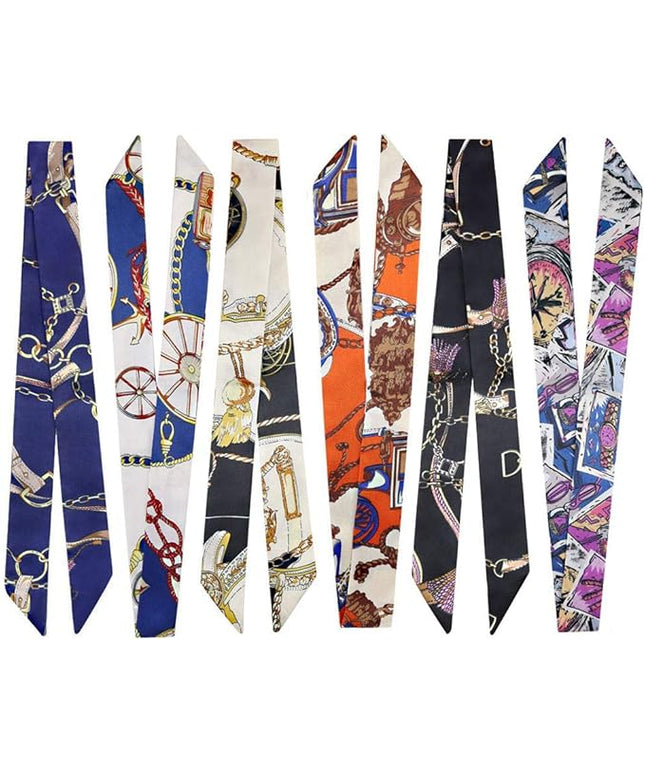 kcctoo 2/6/10Pack Scarf Bags for Women Handbag Scarfs Band Hair Neck Scarves Fashion Gifts