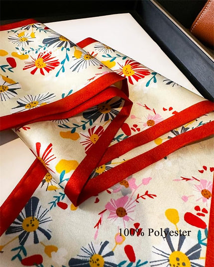 Purse Scarf For Handbags Head Scarves For Women's Hair Bags Scarfs Long Skinny Scarves Fashion Silky