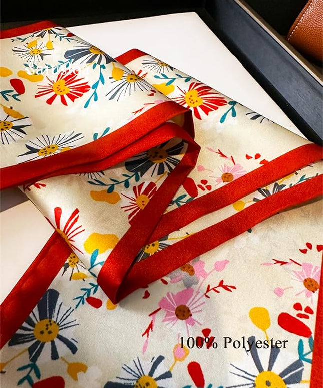 Purse Scarf For Handbags Head Scarves For Women's Hair Bags Scarfs Long Skinny Scarves Fashion Silky