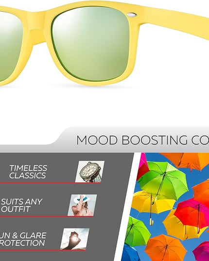 Retro Rewind Polarized Sunglasses for Men and Women - UV Protection Classic Sun Glasses