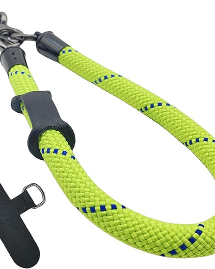 Phone Lanyard Wrist Strap Phone Strap Wrist Lanyard for Cell Phone Around the Hand with Lanyard Patch (Green/Blue)