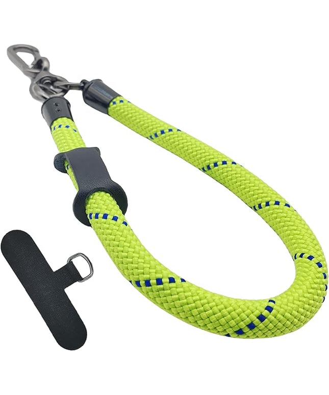 Phone Lanyard Wrist Strap Phone Strap Wrist Lanyard for Cell Phone Around the Hand with Lanyard Patch (Green/Blue)