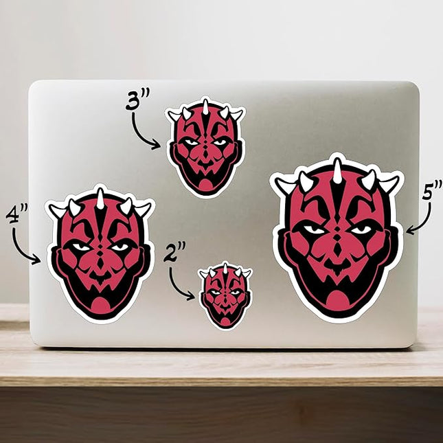 (3PCS) Sith Dark Force Face Sticker for Phone Tablet Laptop Car Truck Window | 2" Sticker
