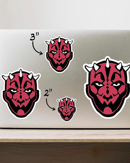 (1PC) Sith Dark Force Face Sticker for Phone Tablet Laptop Car Truck Window | 5" Sticker