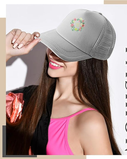 Hercicy 40 Pack Sublimation Blank Trucker Hat Bulk Baseball Cap Adjustable Mesh Unisex Polyester Hat Heat Transfer