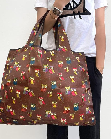 allydrew Large Foldable Tote Nylon Reusable Grocery Bags