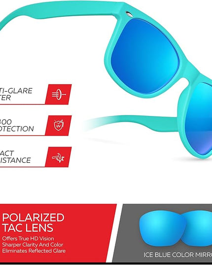 Retro Rewind Polarized Sunglasses for Men and Women - UV Protection Classic Sun Glasses