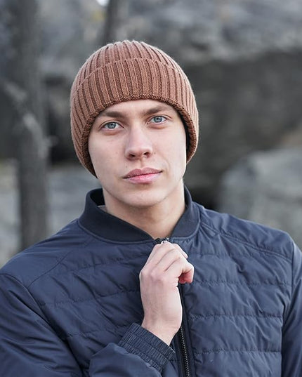 Connectyle Fleece Lined Cuffed Beanie Hat for Men Women Knitted Winter Wool Beanies Skull Cap Warm Watch Hat