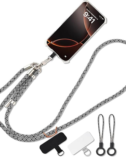3-in-1 Adjustable Phone Lanyard Crossbody Cell Phone Neck Strap Universal Mobile Wrist Lanyard
