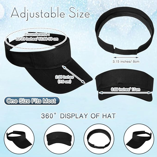 Silkfly 36 Pack Sun Visor Hats Adjustable Sports Athletic hat UV Protection Sun Visor Cap for Men Women Tennis Running Golf