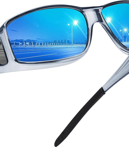 MEETSUN Fit Over Glasses Sunglasses for Men Women,Wrap Around Sunglasses Polarized UV400 Protection