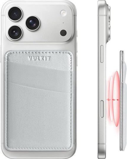 VULKIT Magnetic Phone Wallet for MagSafe- RFID Blocking - Card Holder Wallet for iPhone 16/15/14/13/12 Series & Phone Case with MagSafe