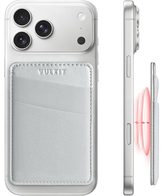 VULKIT Magnetic Phone Wallet for MagSafe- RFID Blocking - Card Holder Wallet for iPhone 16/15/14/13/12 Series & Phone Case with MagSafe