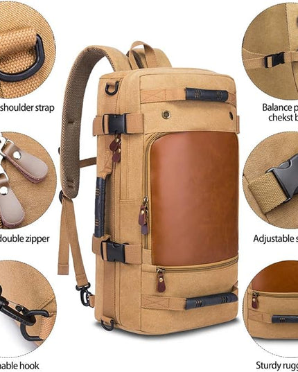 KAKA Wear-Resistant Durable Backpack,Duffle Bag Travel Carry On Backpack