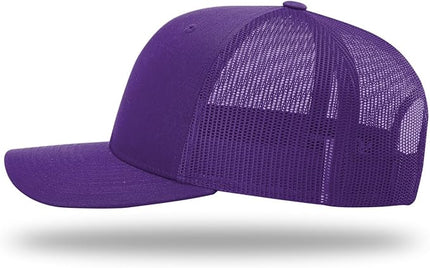 Richardson 112 Trucker Hat - Premium Adjustable Snapback Hat - Structured Six Panel Richardson Blank Caps