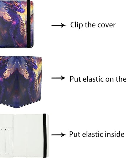 Dragon Passport Holder for Women and Men PU Leather Passport Cover for Travel