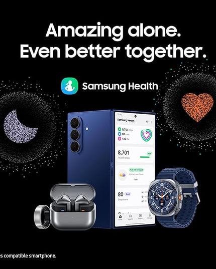 Samsung Galaxy Watch Ultra (2025) 47mm LTE Smartwatch, Titanium Casing, Advanced Sleep Coaching, Running Coach, Energy Score, Heart Rate Tracking, GPS, Titanium Blue [US Version, 2 Yr Warranty]