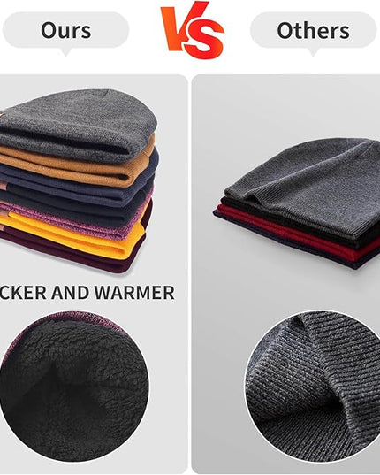 OZERO Winter Beanie Daily Hat - Thermal Polar Fleece Ski Stocking Skull Cap for Men and Women