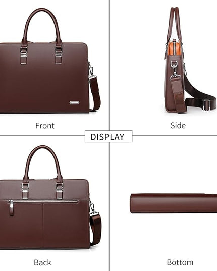 FSD.WG]Business Bag Leather Briefcase Shoulder Laptop Business Bag for Men