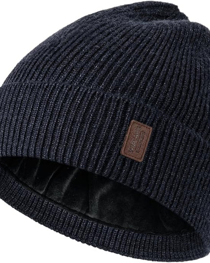 Wmcaps Winter Beanie for Men Women, Fleece Lined Beanie Soft Warm Knit Hat Ski Stocking Cuffed Cap