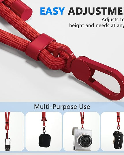 4 Pack Phone Lanyard & Wrist Strap, Cell Phone Lanyard for Around The Neck Adjustable Phone Strap for Most Smartphones