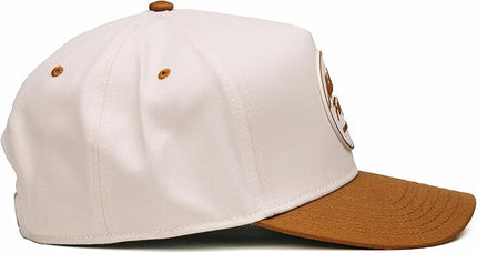 Nuthin Fancy Comus Snapback Hat, Everyday 5-Panel High Crown Canvas Trucker Hat for Men & Women