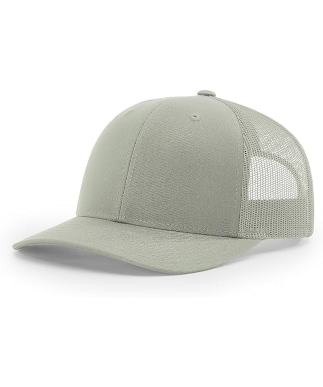 Richardson 112 Trucker Hat - Premium Adjustable Snapback Hat - Structured Six Panel Richardson Blank Caps