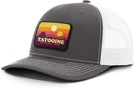 Tatooine National Park Patch Back Mesh Hat Casual Wear - Baseball Cap for Mens & Womens Mesh Adjustable Snapback Strap
