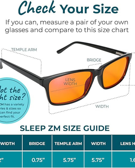 100% Blue Light Blocking Glasses - Women + Men - Better Sleep - Anti Eye Strain Protection - Computer Screens Gaming