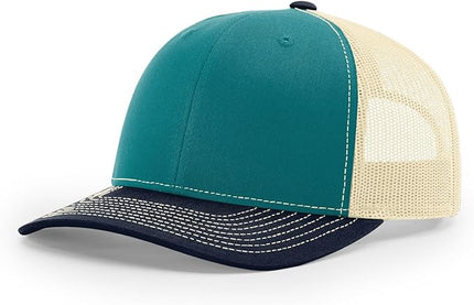 Richardson 112 Trucker Hat - Premium Adjustable Snapback Hat - Structured Six Panel Richardson Blank Caps