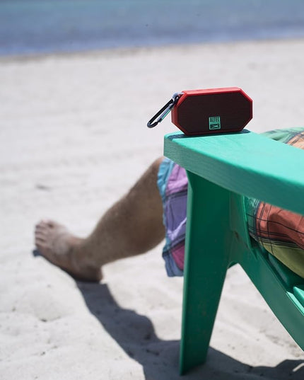 Altec Lansing Mini H2O - Waterproof Bluetooth Speaker, IP67 Certified & Floats in Water, Compact & Portable Speaker for Hiking, Camping, Pool, and Beach, Red