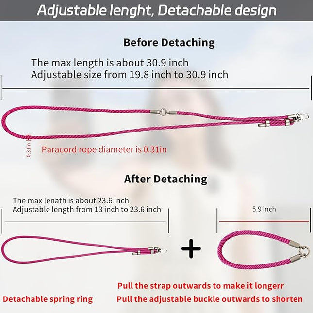 3-in-1 Adjustable Phone Lanyard Crossbody Cell Phone Neck Strap Universal Mobile Wrist Lanyard