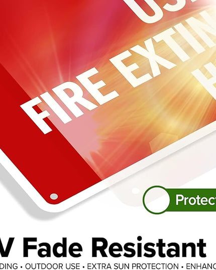 Used Fire Extinguishers Here Sign, 10x14 Inches, Rust Free .040 Aluminum, Fade Resistant, Made in USA by My Sign Center