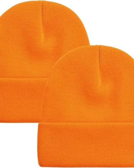 ZOORON 1&2 Pack Beanie for Men Women Slouchy Beanie Hats Winter Knit Caps Soft Ski Hat Unisex