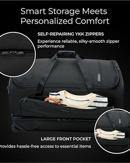 Briggs & Riley Travel Duffel Bag - Weekender & Overnight Luggage for Women & Men, Softside Bag