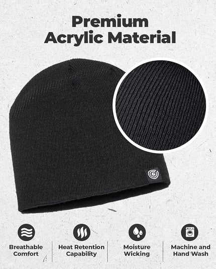 Original Beanie Cap - Soft Knit Beanie Hat - Warm and Durable