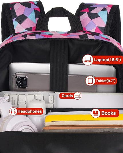 YAMTION Unisex School Backpack Leaves,Casual Bookbag Adults and Teens Schoolbag with USB Port for High School College Office Work Travel