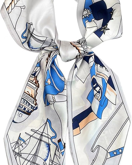 Dailyacc Hair Scarf for Women Fashion Silky Satin Headscarf Wrap Breathable Lightweight Neck Scarves For Handbag