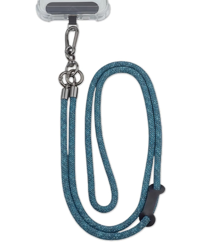 Phone Lanyard Universal Cell Phone Strap Crossbody Strap for iPhone Lanyard Around the Neck Extra Long Rope with Tether Tab for Men and Women (Camo Blue)
