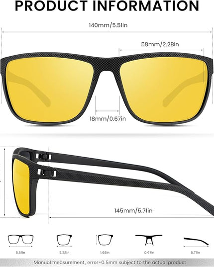 Sunglasses-Men Polarized Mens Sunglasses: Classic Women Sun Glasses UV Protection for Fishing Driving Golf