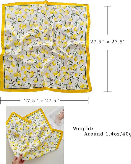 Satin Bandana Headscarf for Women Silky Hair Scarves for Fashion Lightweight