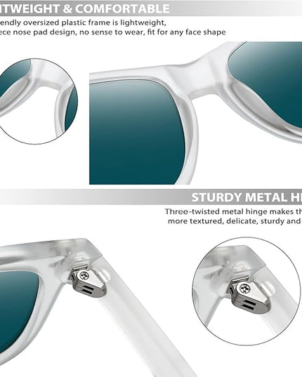 Joopin Square Sunglasses Polarized UV Protection Trendy Designer Sun Glasses Men Women