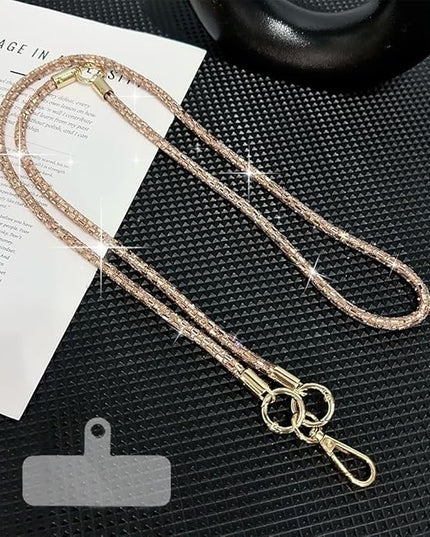 2Pcs Phone Crossbody Lanyard and Wrist Strap, Universal Cell Phone Lanyard Strap with 2Tether Tab