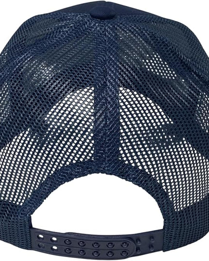 Classic Solid Color Mesh Trucker Hat - Adjustable Snapback Cap for Men & Women - Casual & Sporty Style