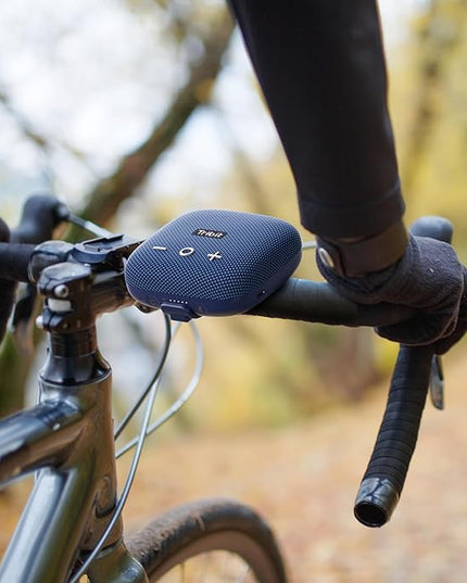 Tribit StormBox Micro 2 Portable Speaker: 90dB Loud Sound Deep Bass IP67 Waterproof Small Speaker Built-in Strap, 12H Playtime for Outdoor Camping Biking, 150ft Range (Pure Blue)